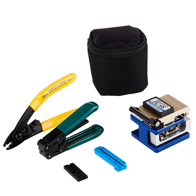 

Fiber Cleaver FTTH Optical Fiber sets FC-6S High Precision +optical cable stripper+bag +CFS-3stripper Pro'sKit Cleaver tool kit