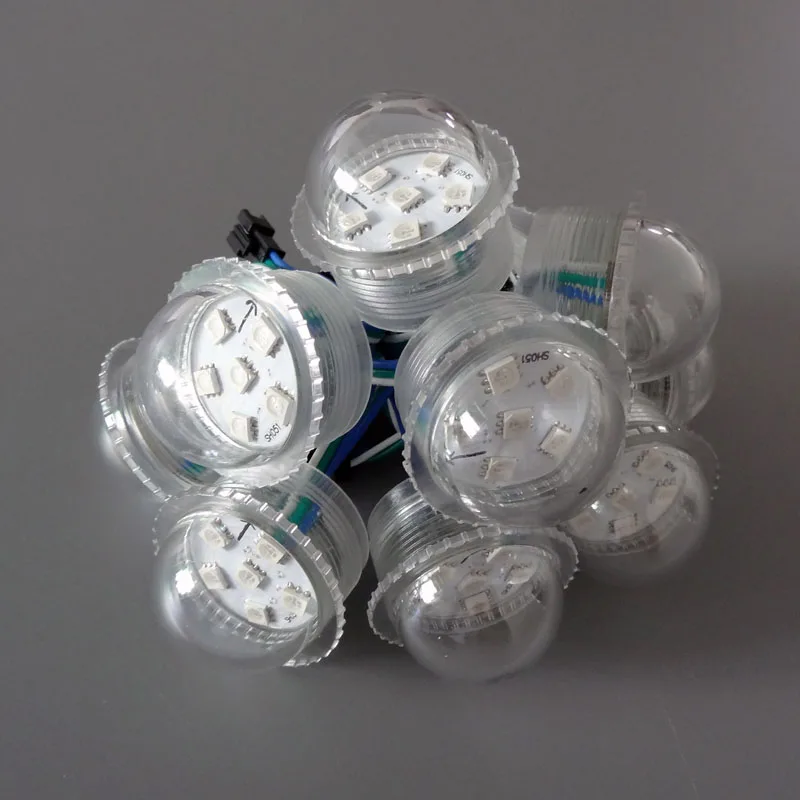 12V 35mm 6LEDs UCS1903 RGB LED Pixel Light Module 5050 SMD Addressable Amusement Park Ride Landscape Lamp Digital Bulb