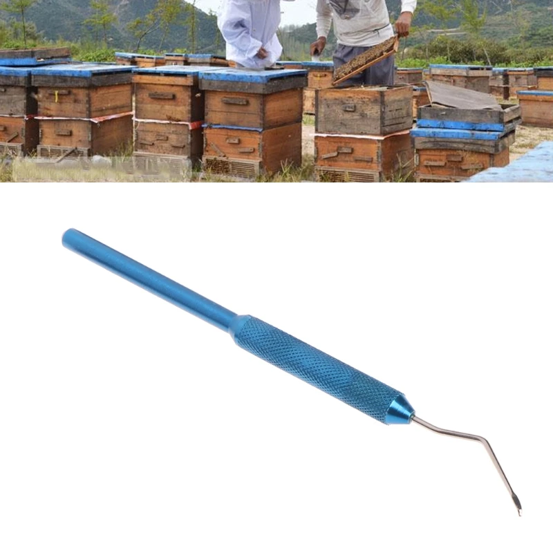 Herramientas injerto abejas acero inoxidable, aguja para cría abejas, colmena,