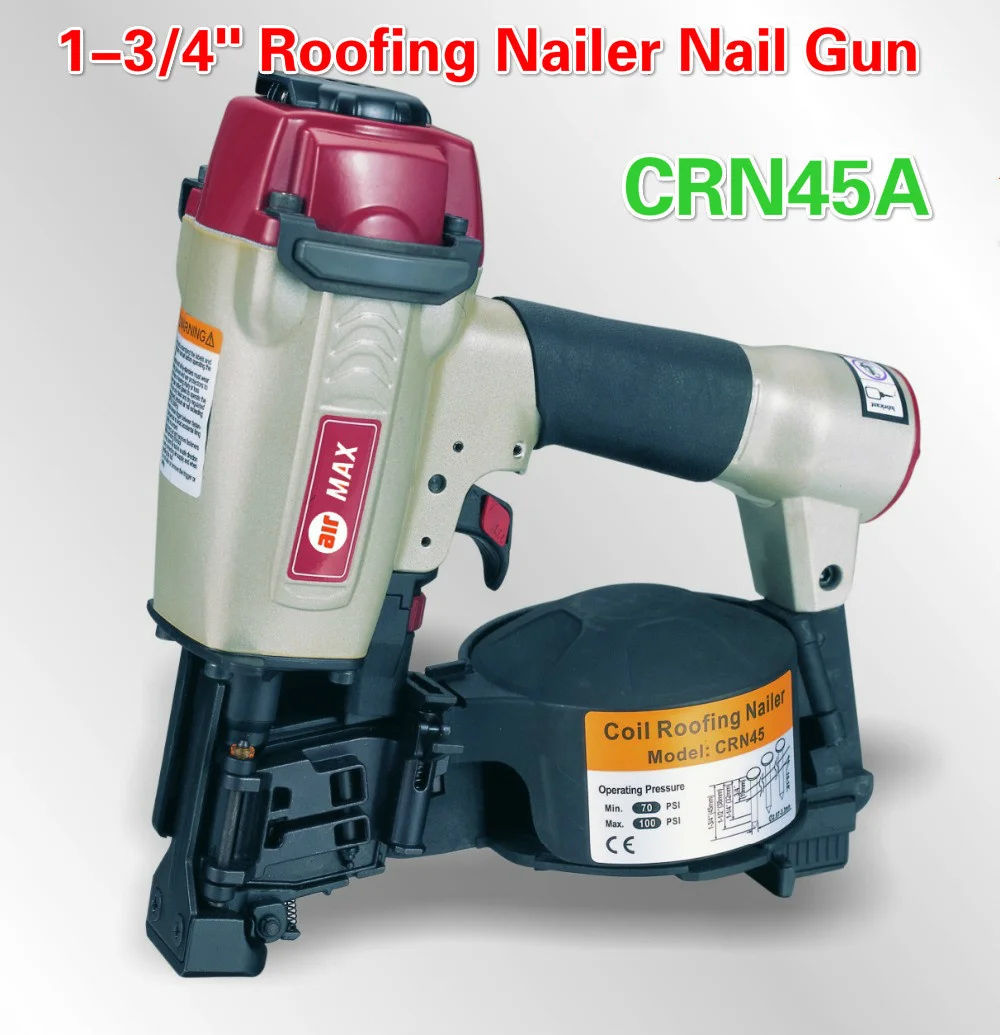 

CRN45A Large Cap Nail Gun Pneumatic Roll Nail Gun Wooden Roof Wood Structure Wood Felt Nail Gun Wood Packaging Shooting Nail Gun