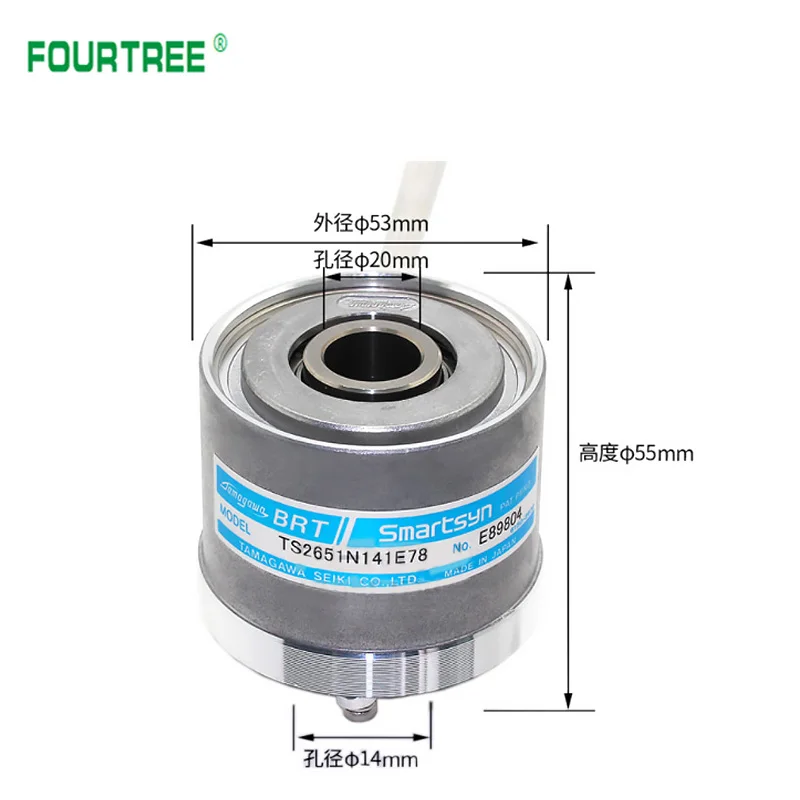 Imagem -03 - Tamagawa Brt Smartsyn Resolver Novo Codificador Servo Motor Máquina de Moldagem por Injeção Transformador Rotativo Ts2651n141e78 Ts2651n181e78