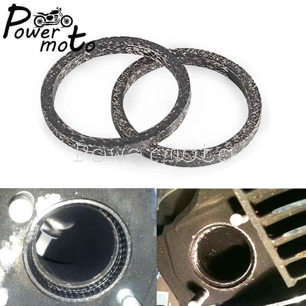 Motorcycle Spherical Exhaust Port Exhaust Gasket For Harley Sportster Evolution Twin Cam Big Twins 65324-83A 65324-83B 17048-98