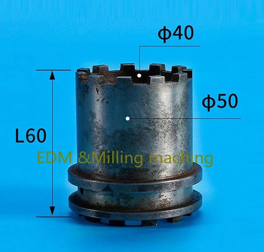 Milling Machine CNC Accessories X6325X53KX52K 6114 Clutch Tooth Combination Φ70/L75 40CR For Milling Machine Mill Tool