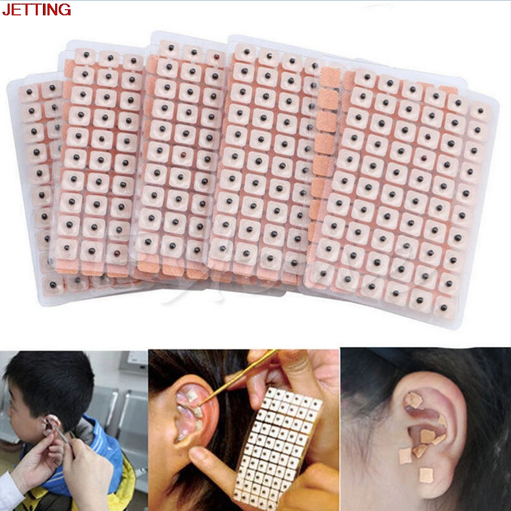 10Sheet=600 PcsRelaxation Ears Stickers Acupuncture Needle Ear Vaccaria Seeds Ear Massage Auricular-paster Press Seeds