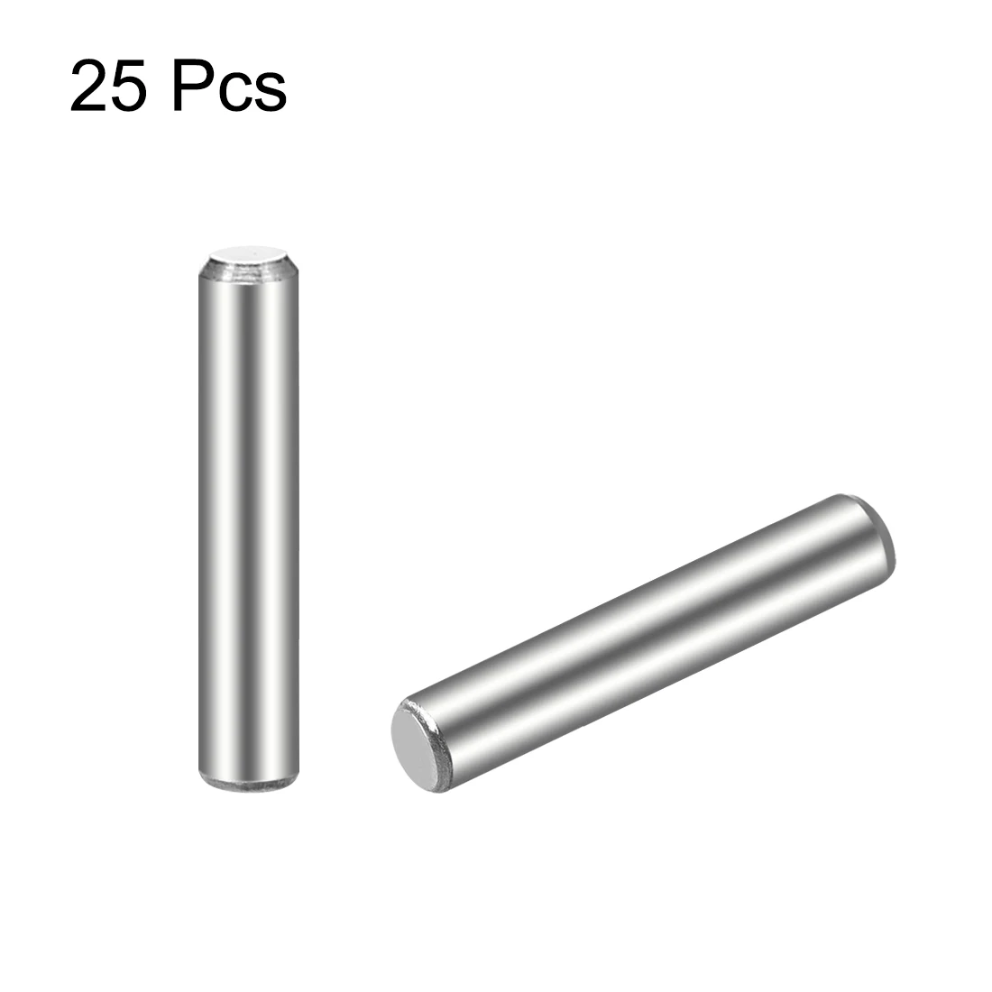 uxcell 25Pcs 3mm x 16mm Dowel Pin 304 Stainless Steel Cylindrical Shelf Support Pin