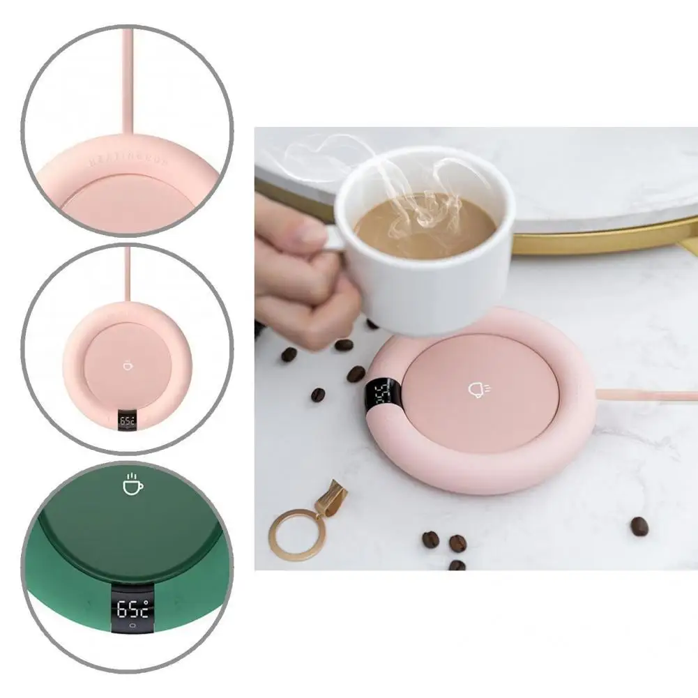 Heating Mug Pad Plate Pad Heating Coasters Mug Heater Tray Practical Mug Warmer