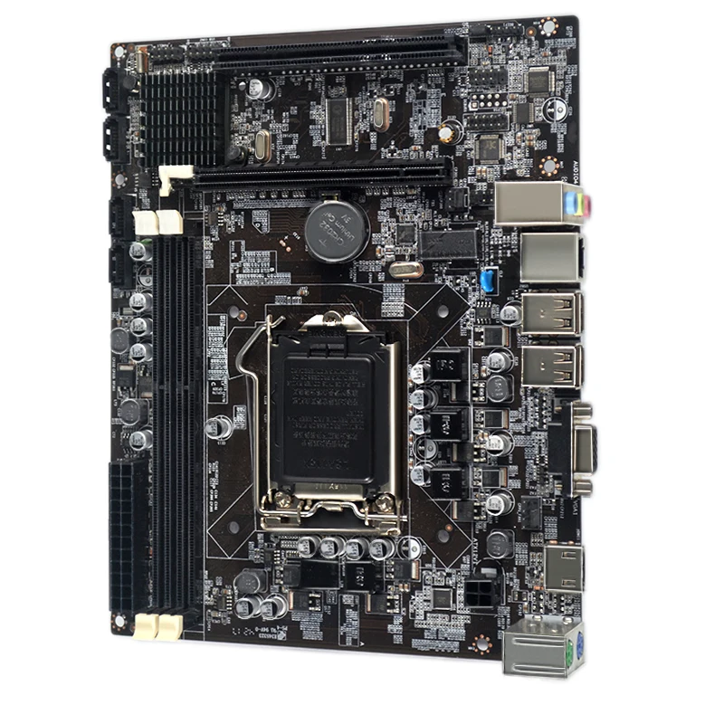 

2018 factory price wholesale Integrate type support LGA1156 socket Intel H55 mainboard for desktop