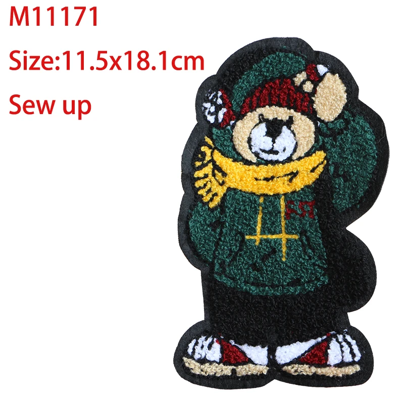 Cartoon Decorative Sheep Bear Girl Rabbit Chenil Icon Applique Embroidered Patches For DIY Iron on Patch Badges on the Backpack