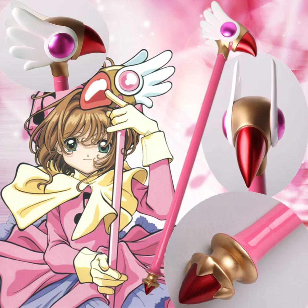 

MMGG The Magic Card Girl Sakura Bird Head Staff Cardcaptor Sakura Magic Wand High Quality Same As Original Character