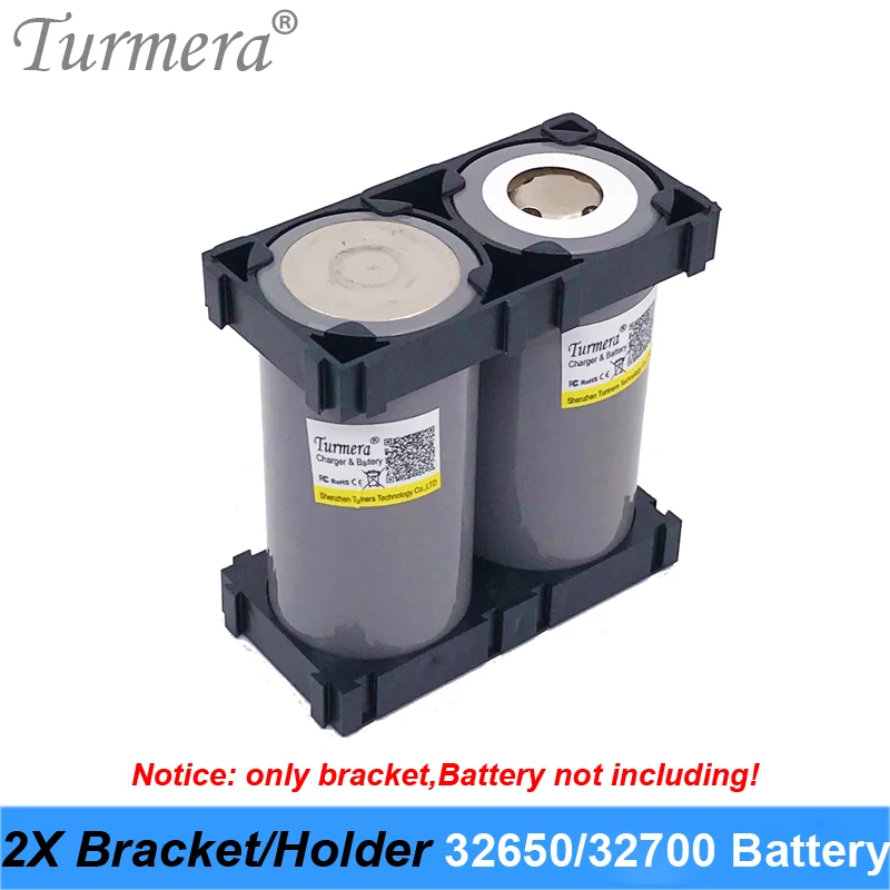 2x Battery Bracket 32650 32700 Cell Safety Anti Vibration Plastic Brackets For 32650 32700 Battery Pack 14 Pieces Turmera