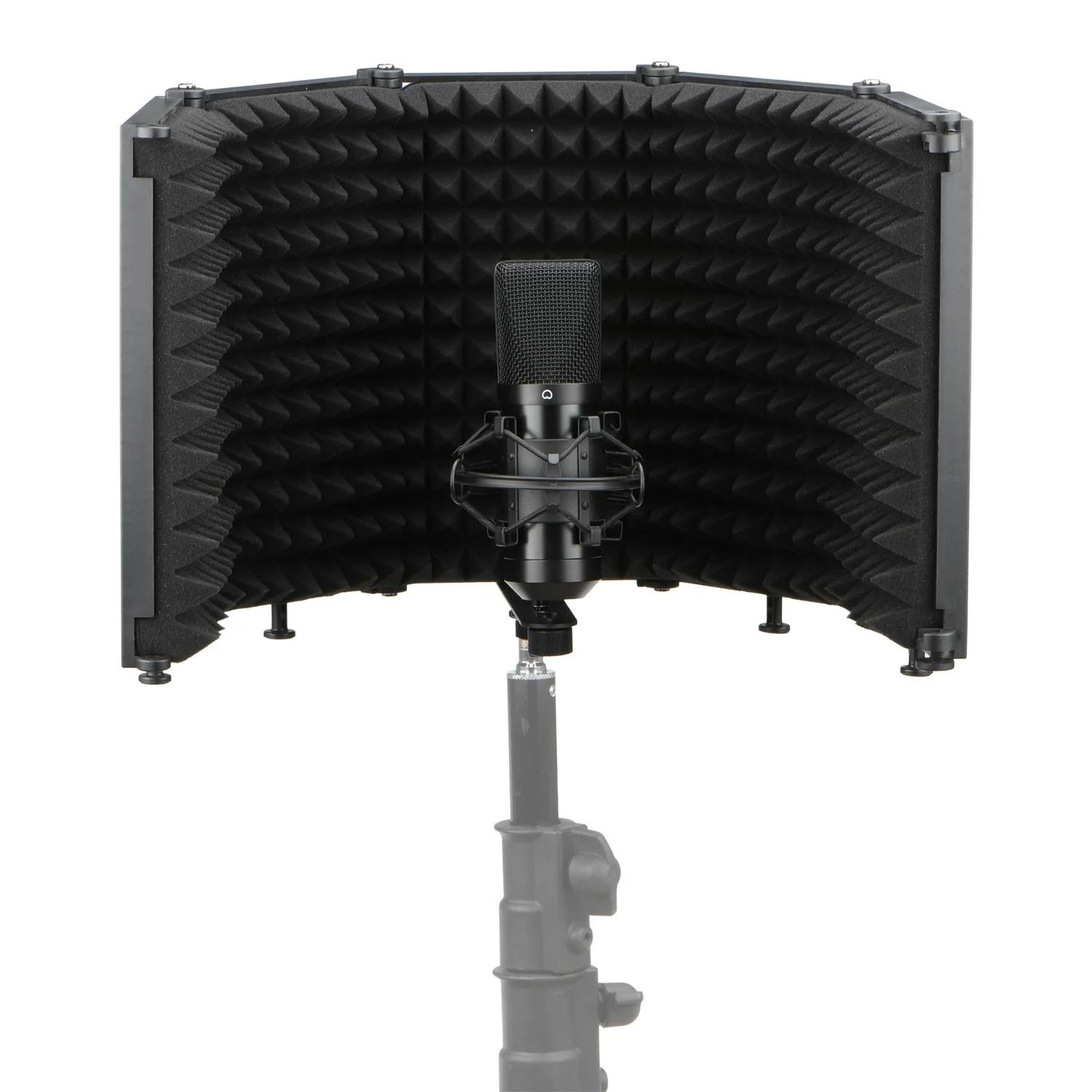 Schermo fonoassorbente fonoassorbente dello schermo del vento del microfono di riduzione di rumore di angolo regolabile dello Studio di trasmissione LO-PS68/69 3/5 pannelli