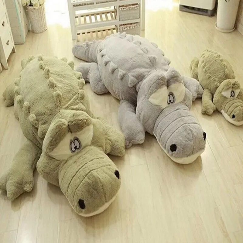 

Crocodile Plush Toy Pillow Cartoon Crocodile Doll Cute Furry Gray Green Kid's Toy 90cm 110cm 160cm 200cm 65cm Plush Toy