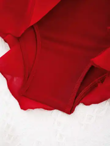 Flickor Konståkning Klänning Glittriga Paljetter Gymnastik Dans Balett Tutu Leotard Barn Långärmad Mesh Splice Dansdräkt 6 best sales isdansklänning - №2