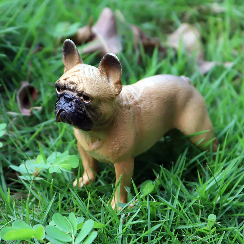 Oenux Schöne französische Bulldogge, Tiere, süßer Welpe, Schlaf, fauler Hund, Actionfiguren, Modellfigur, PVC, Heimdekoration, Bildungsspielzeug – Detail 14