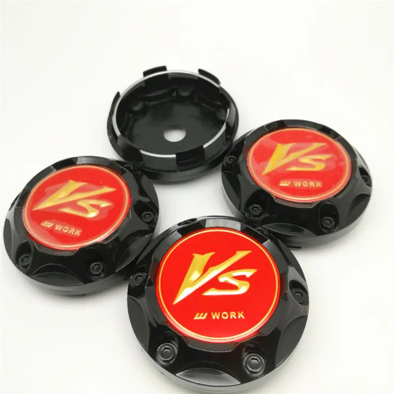 4pcs 68mm Wheel Center Hubcaps for VS W Work Car Styling 64mm Rims Emblem Cover Cap