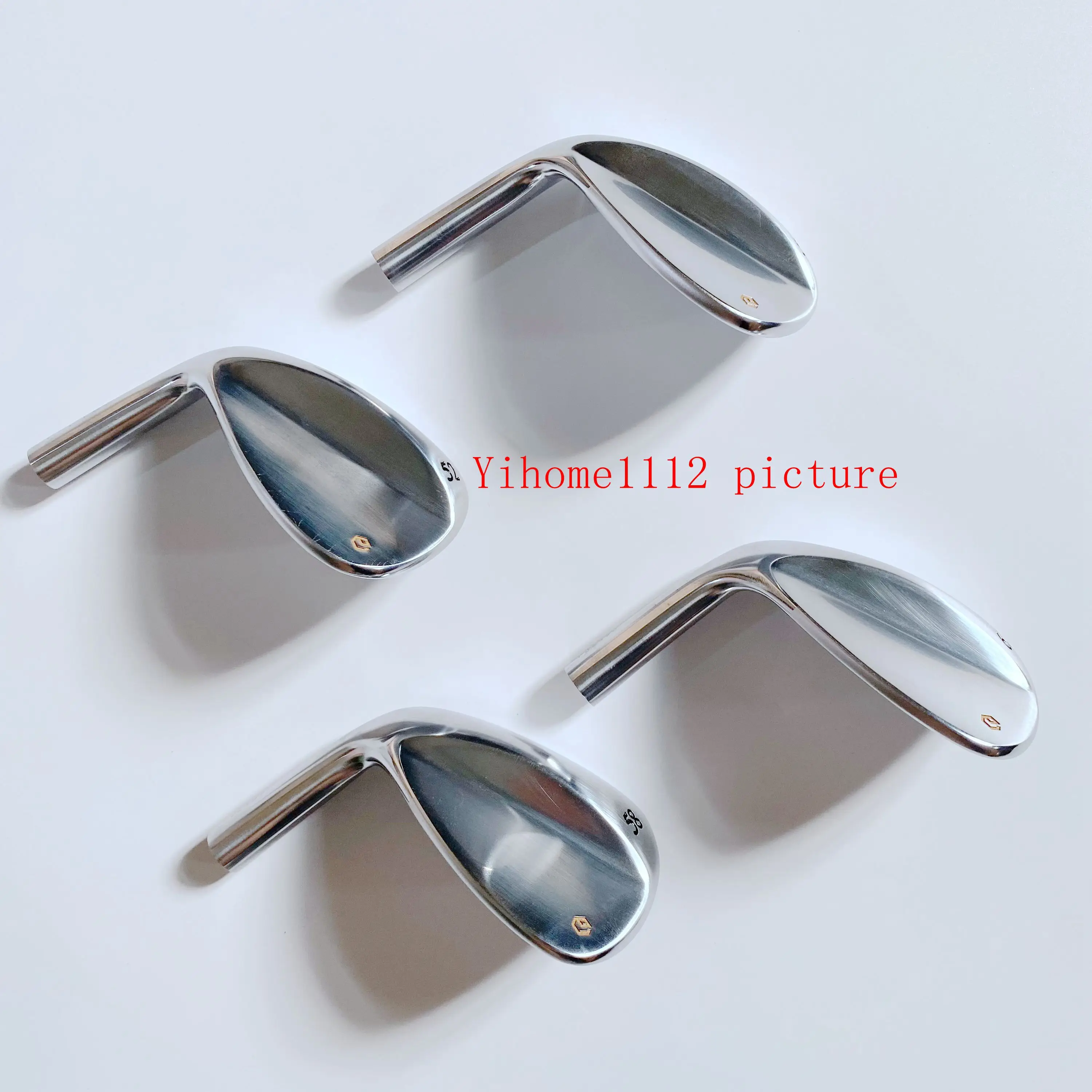Yihome Golf Clubs Wedge Head Only 52 56 58 60 Degree Soft Iron Forged S20C Left-handed
