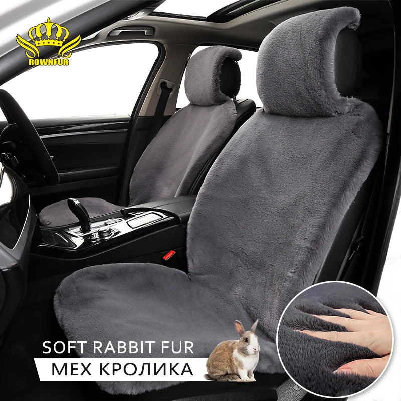 Faux  rabbit fur Car Seat Cover winter  Universal Automotive interior Artificial rabbit  fur Car Seat Cushion