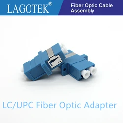 LC Adaptador De Fibra óptica LC UPC Duplex single-mode de fibra Óptica acoplador flange De Fibra LC UPC LC conector Livre grátis