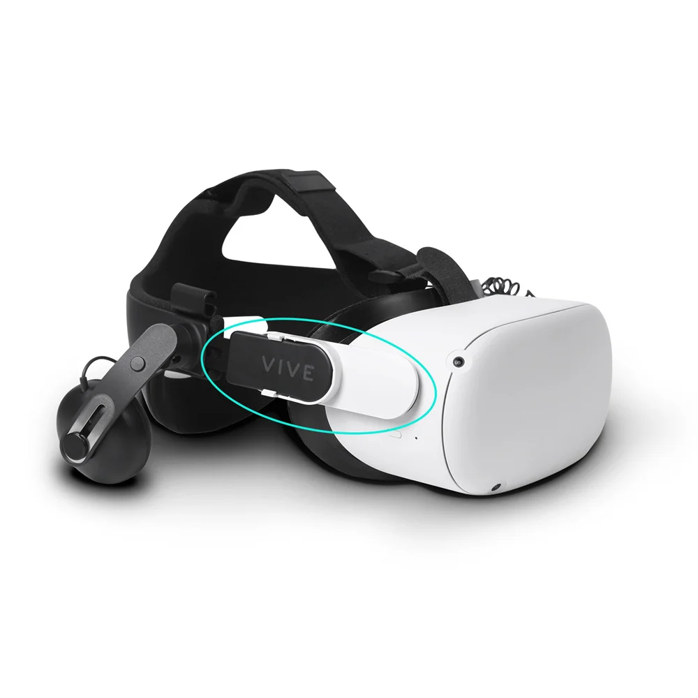 Para oculus quest 2 adaptador de fone de ouvido deluxe cinta de áudio kit compatível para oculus quest 2 das htc vive (v2) frankenquest 2