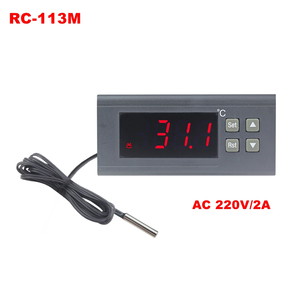 220V/2A RC-113M Thermostat for Incubator PID controller Heating Equipment Temperature controller -40~110Celsius