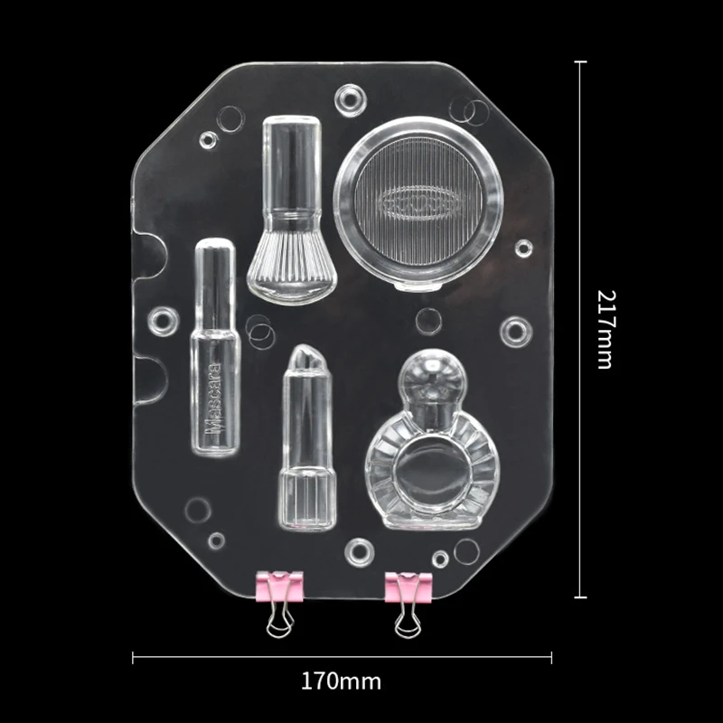 Polycarbonate Mold Big Size 3D Cosmetics Chocolate Mold Stereo Lipstick Mascara Candy Polycarbonate Magnetic Mold Baking DIY