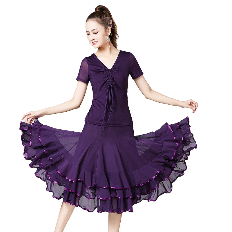 

High Quality Ballroom Dance Costumes Suit Waltz Dancing Wear Tango Modern Standard Foxtrot Quickstep Performance Practice Set