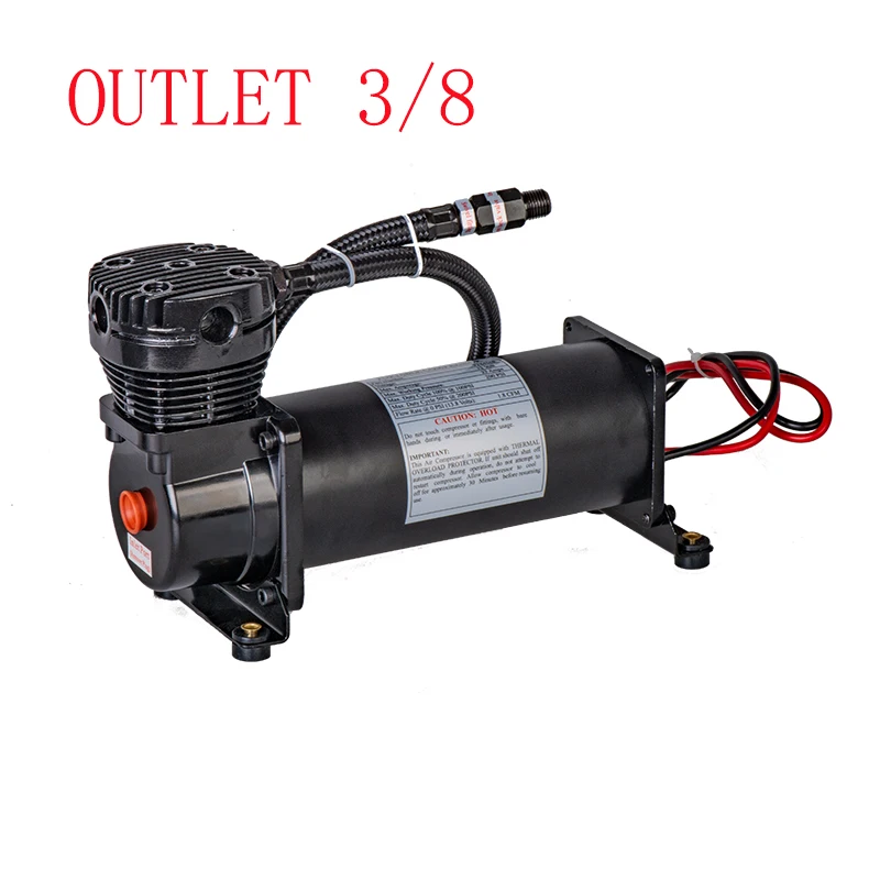 ユニバーサルエアサスペンションエアコンプレッサー,3/8npt,1/4npt