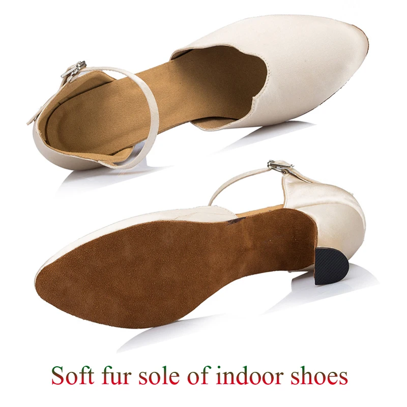 Latin Dance Shoes Women\'s Salsa Tango Ballroom Party Women\'s Shoes Colour Black Dance Heels Outdoor Sneakers