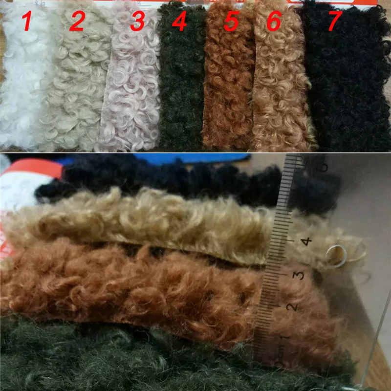 10cm*160cm High grade Rolled Sheep Faux fur fabric for winter coat faux Rolled Sheep for DIY Fur material 160cm wide JXYF-58A