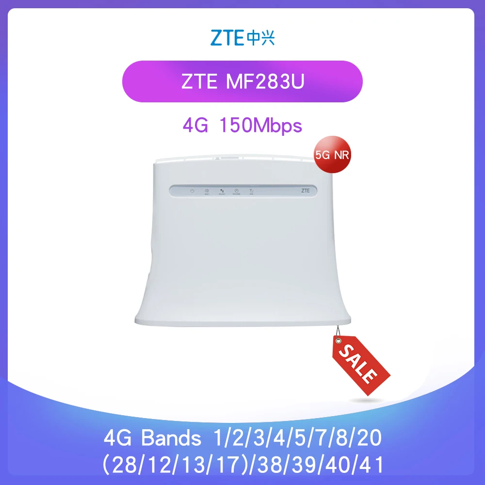 

Unlocked ZTE MF283 MF283u 4g LTE 150Mbps Router Wireless Wi-Fi Router Hotspot Wireless Gateway global