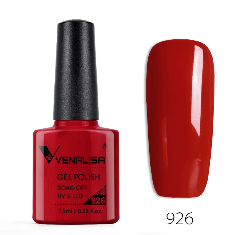 Venalisa Nail Emaille Gel Polish 7.5ml Base Coat Geen Veeg Lange Slijtage Top Coat Volledige Dekking Kleur Nagellak lak Vernis