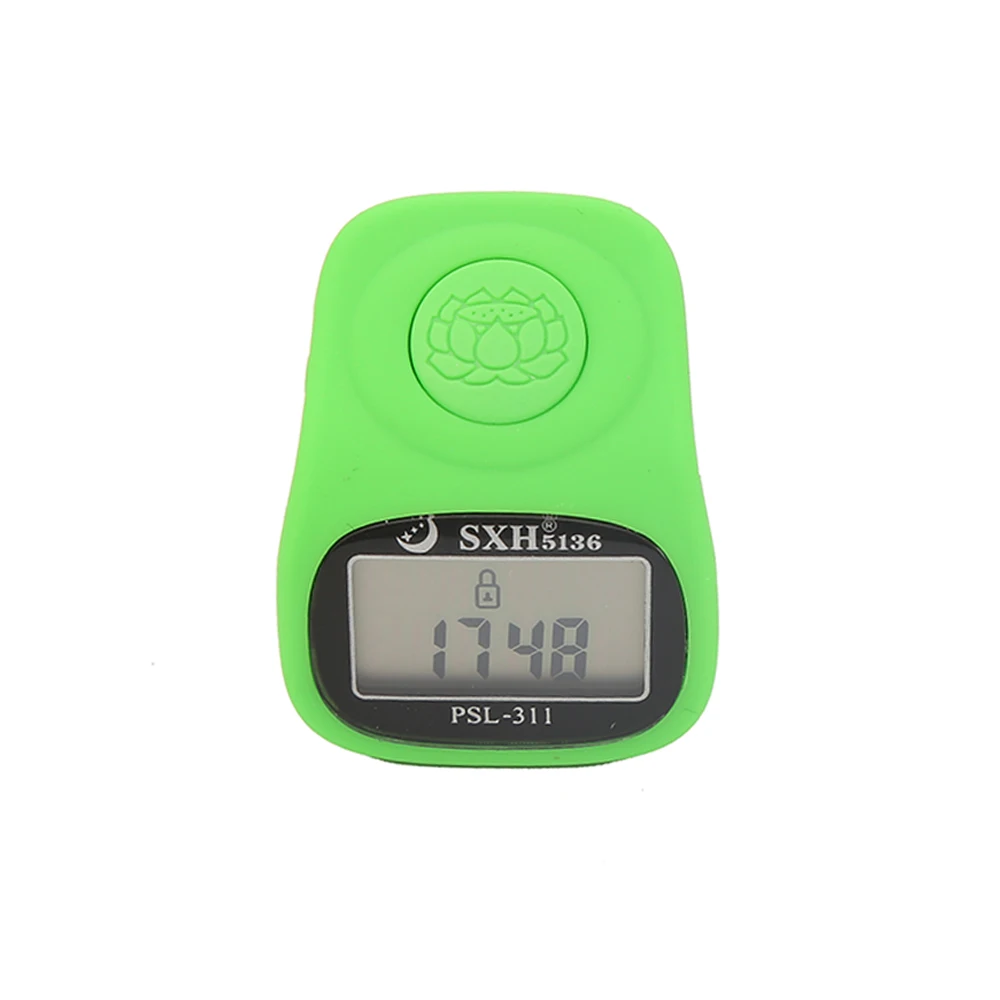 2019 new 6 digital LCD hand tally counter 8 channels LED light time new function electronic prayer silicon ring counter freeship