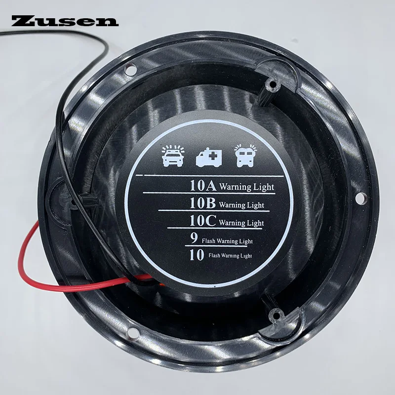 Zusen-Lámpara de ingeniería de señal roja TB5188, luz Led de advertencia de autobús escolar con imán, 12V-60V, 220V