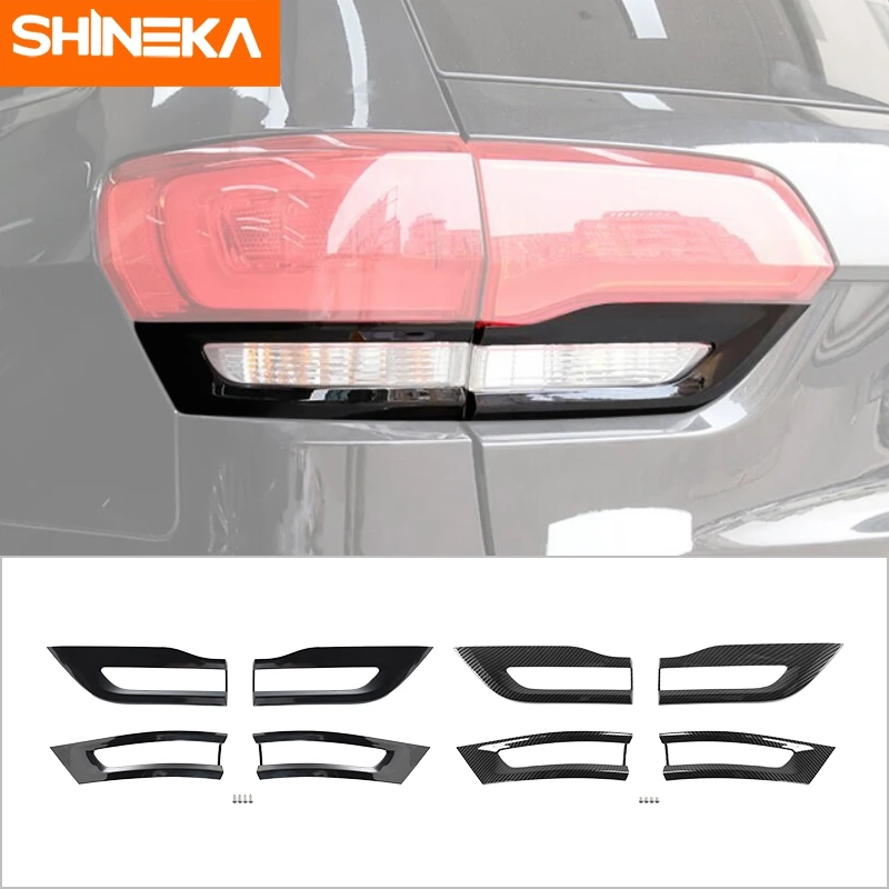 Car Rear Tail Light Lamp Guard Cover Trim Bezel for Jeep Grand Cherokee 2014 2015 2016 2017 2018 2019 2020 Exterior Accessories