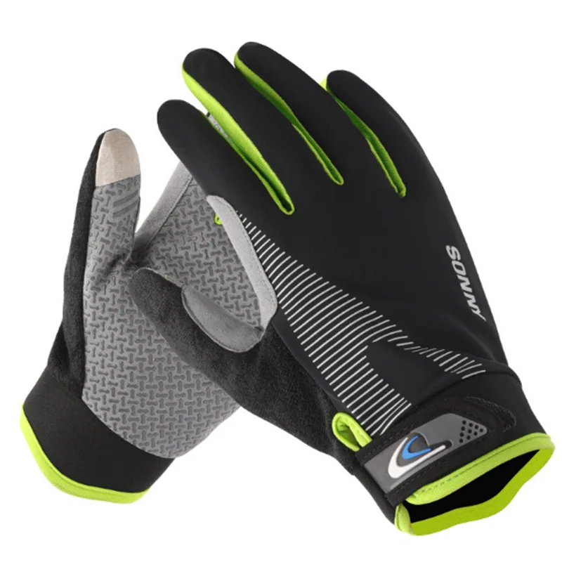 Adult Men&Women Golf Gloves Outdoor Riding Ice Silk Full Finger Fitness Non-slip Touch Screen Bicycle Sunscreen Glove