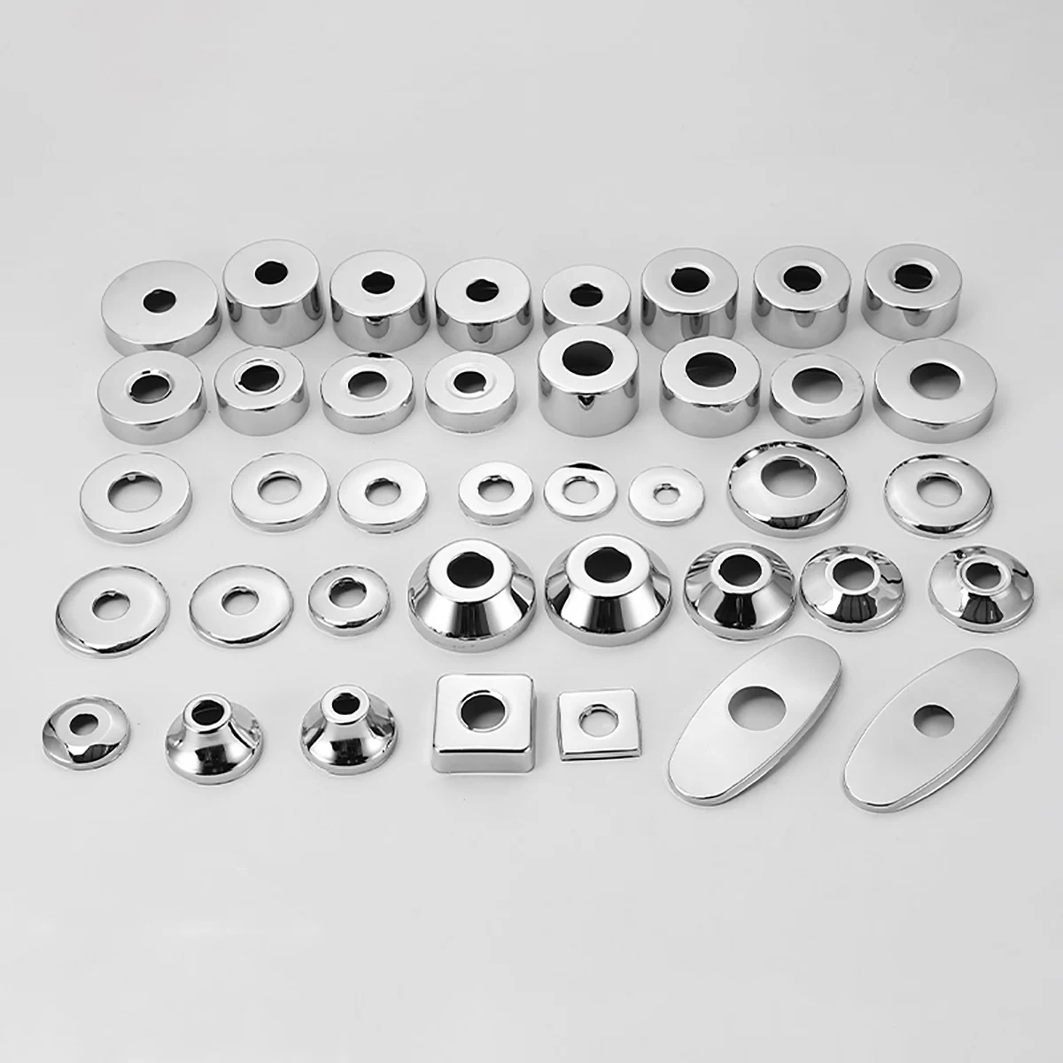 1/2 "3/4" rubinetto coperchio decorativo connettore per tubo dell'acqua in acciaio inossidabile aumentare il pannello valvola accessori per rubinetto della cucina del bagno