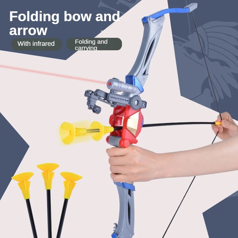 

Children Infrared Sniper Mirror Bow Arrow Outdoor Leisure Toys Parent-child Interactive Archery Gun Crossbow Game Toys