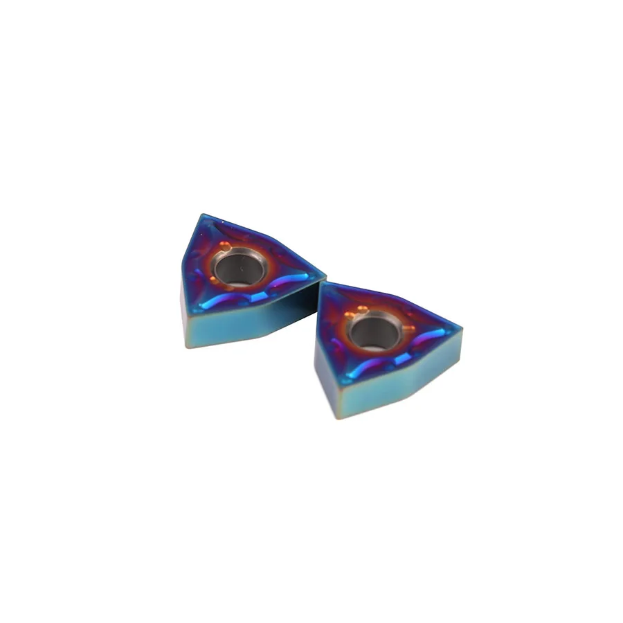 Outils de tour CNC, série de flamme bleue en carbure, Inserts de tournage et de fraisage Nano bleu, WNMG080408 WNMG080404 NK9010