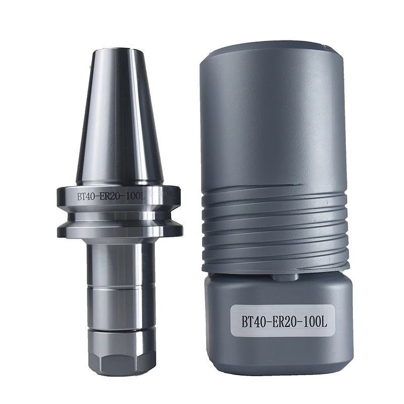 Portaherramientas de fresado de BT40-ER20-100L, soporte de herramientas de husillo central de mecanizado CNC