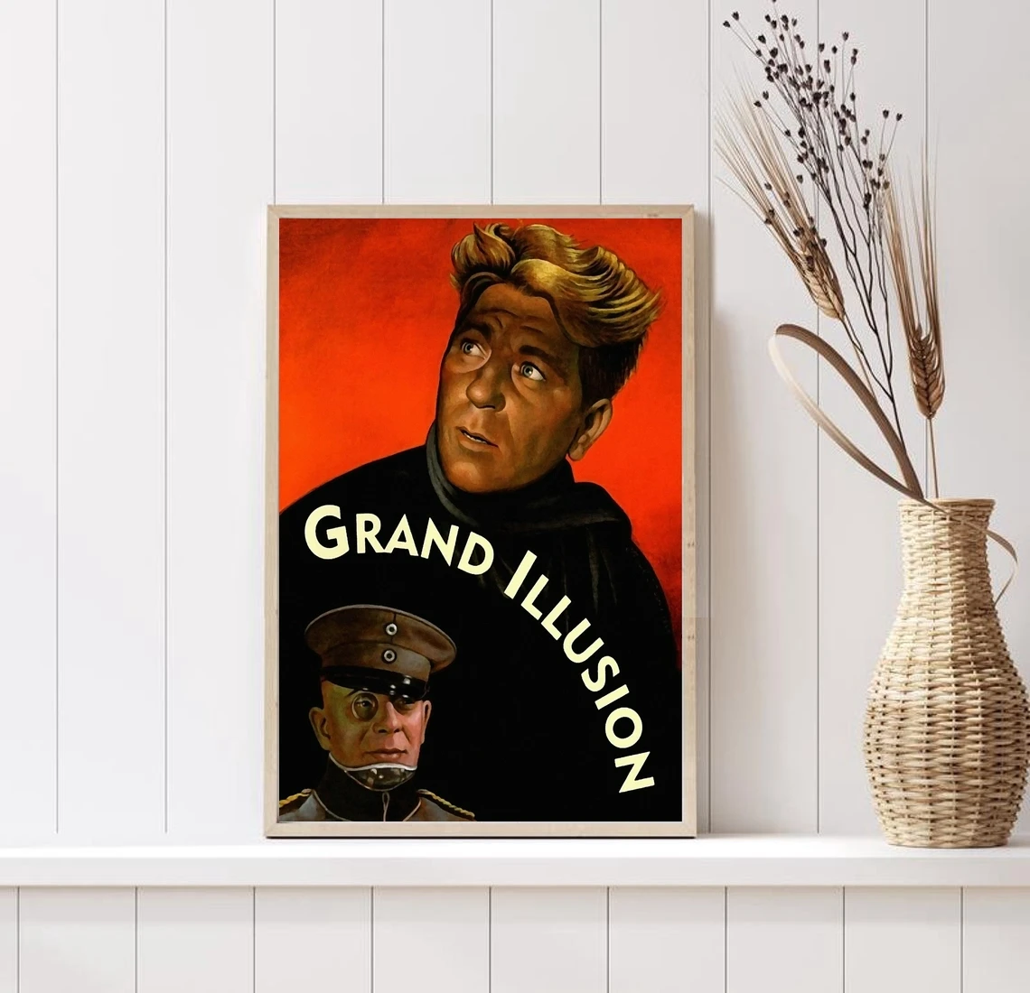 The Grand Illusion (1939) Poster La Grande Illusion French war film Decor Art Jean Gabin Dita Parlo Pierre Fresnay Gift