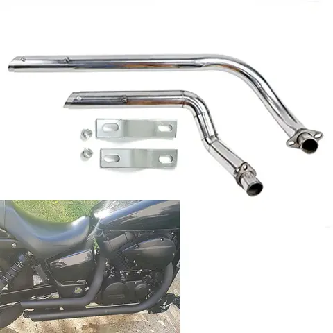 For Honda Shadow VT750 VT400 Spirit 750 Phantom 750 Aero 750 VT750C VT750 C2 VT750C2B VT750DC Exhaust Pipe Kit Mufflers