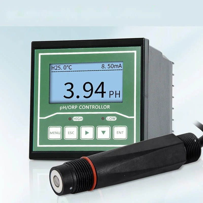 Électrode de désulfuration du PH en ligne, sonde de capteur de PH, électrode de compensation de température