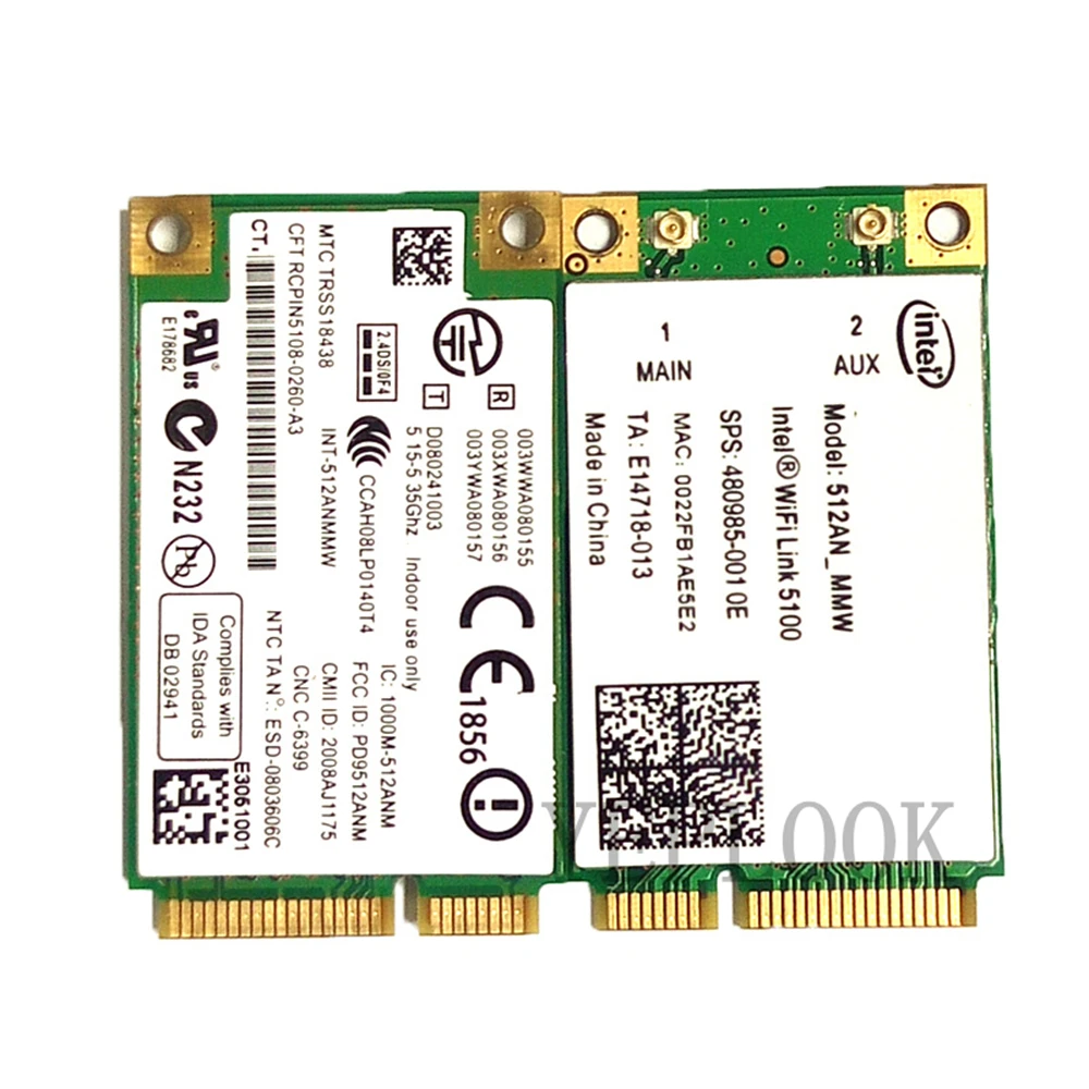 533AN-Mini tarjeta PCIe Wifi, dispositivo publicitario para Dell, Asus, Acer, Mini Host, 5300AGN MMW, 450Mbps, 2,4G, 5Ghz, 802.11a/b/g/n