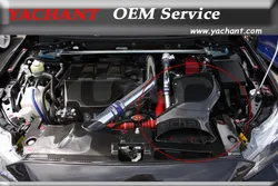 In Stock Carbon Fiber Air Intake Box Fit For 08-17 Mitsubishi Lancer Evolution EVO X H KAISAI Style Air Box w/ Metal Fitting Kit