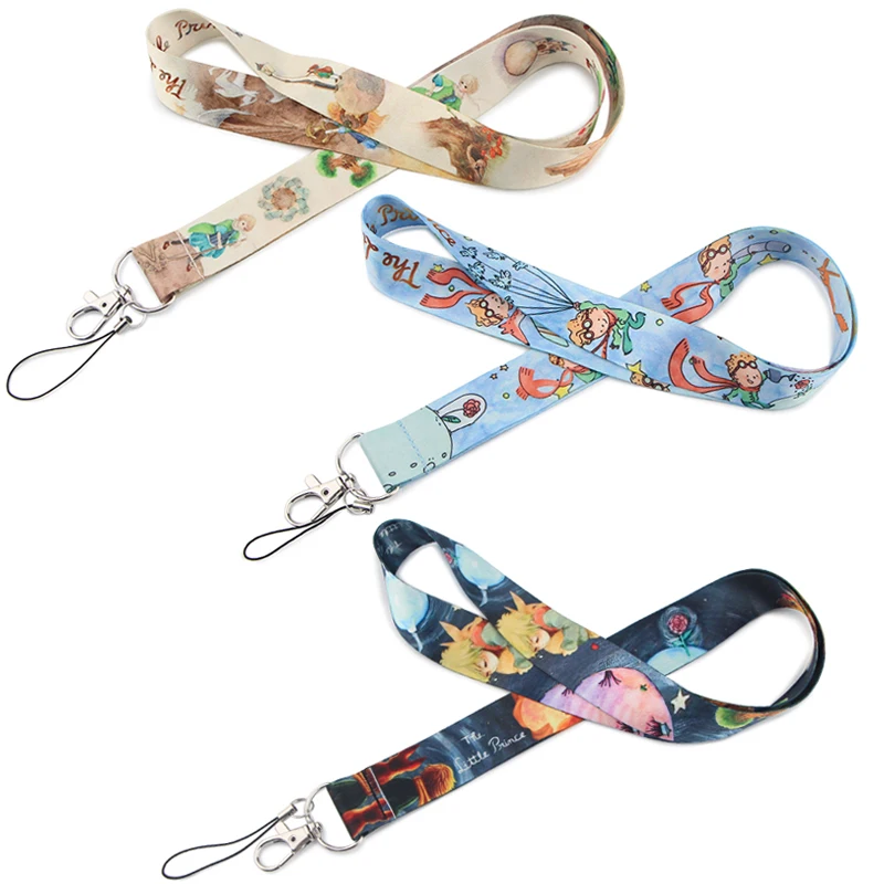 LX94 Cartoon Boy Lanyard For Keys Mobile Phone Hang Rope Key Cord USB ID Campus Card Badge Holder Keychain Phone Strap