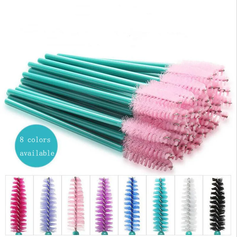 Maquiagem Cilio – pinceaux à cils jetables, baguettes de Mascara, applicateur, brosse cosmétique, outil de maquillage, 50 pièces