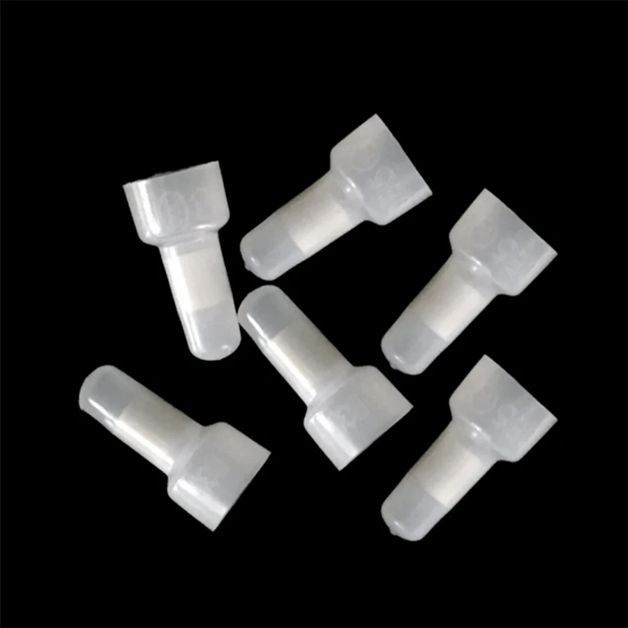 100pcs CE1 CE2 CE5 Crimp Closed Terminal Line Cap PA66 Splice ZIF Nylon Crimp Caps for Electrical Wire AWG 12-10 16-14 22-16