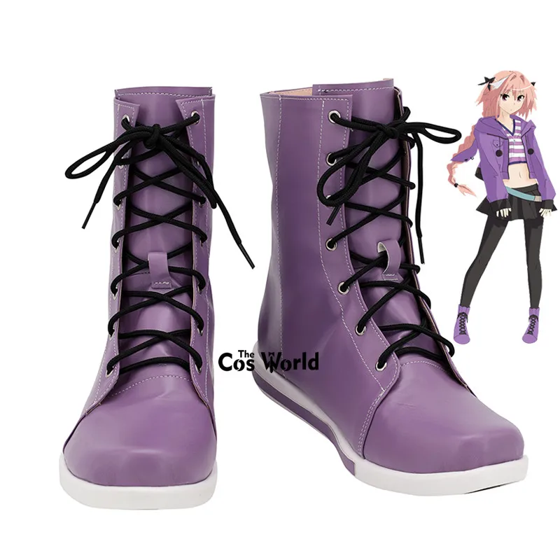 Fate Apocrypha Astolfo Asutorufo Anime Games Customize Cosplay Flat Shoes Boots