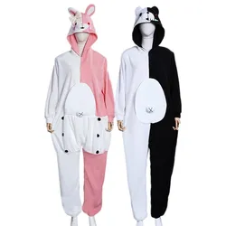 Anime Danganronpa Monokuma Monomi Cosplay Costumes Jumpsuit Pajamas Onesies Sleepwear