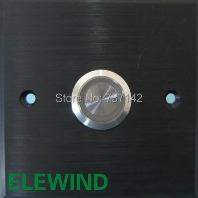 ELEWIND 22mm  Stainless steel door bell button ( PM221F-11E/B/12V/S with silver or  black aluminium plate )